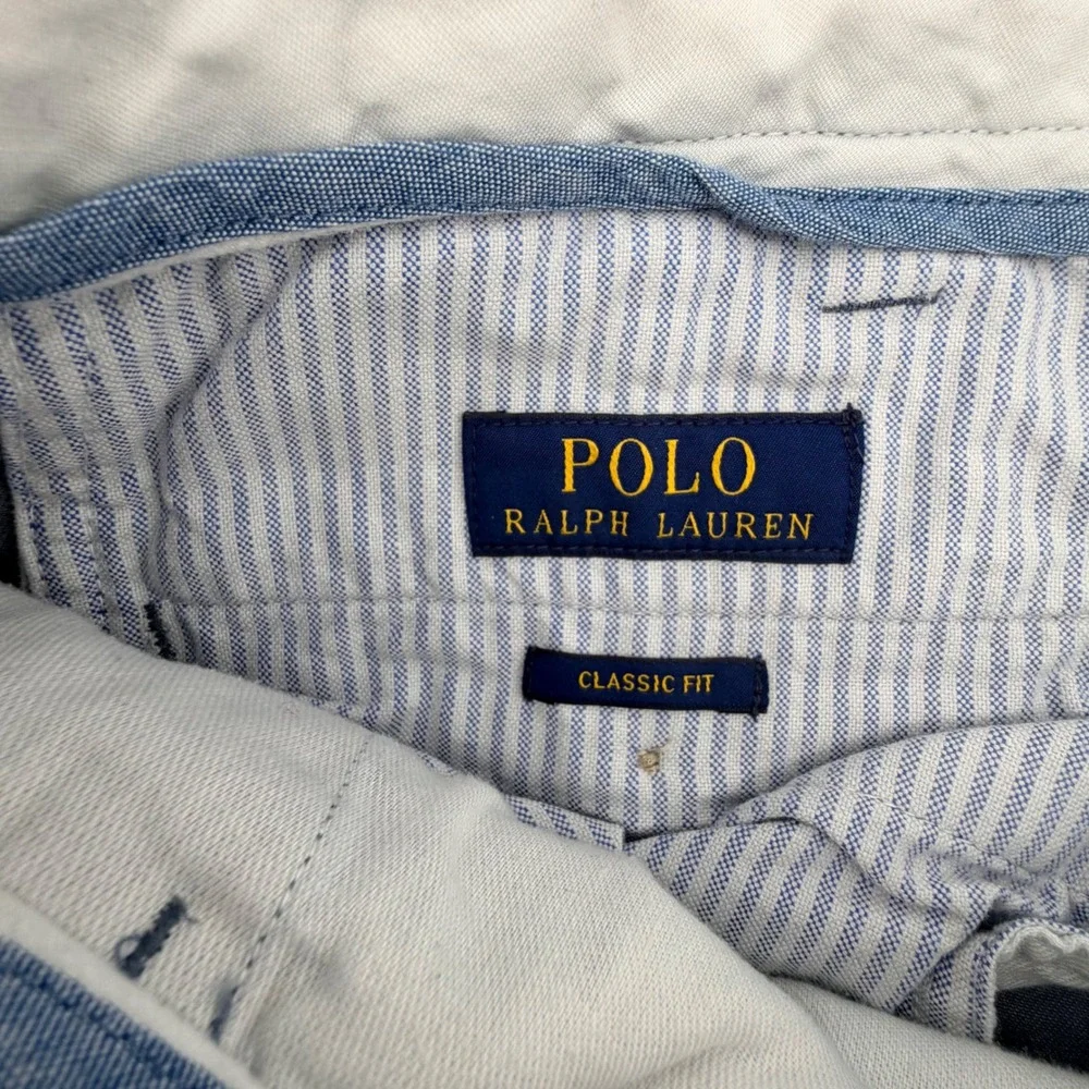 Polo Ralph Lauren Chinos Mens‎ 40/32 Blue Gray Classic Fit Cotton Twill Pants
